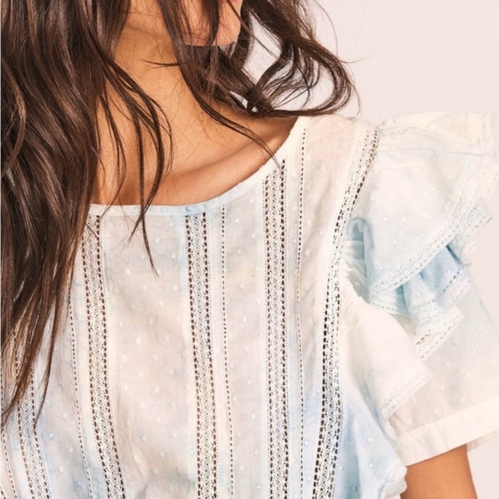 LoveShackFancy Natasha Ruffle Mini Dress - Picture 4 of 8